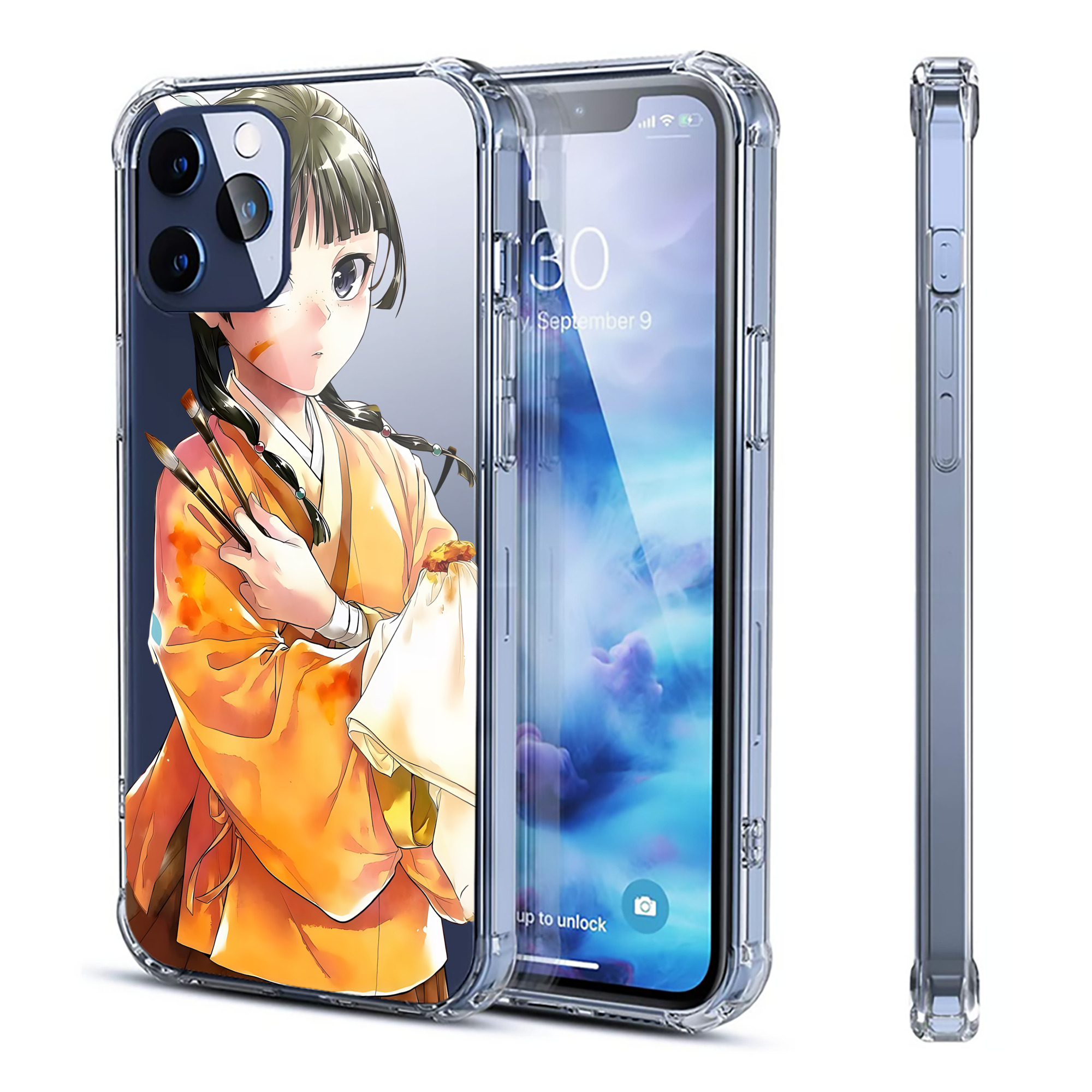 （画像用） 薬屋のひとりごと The Apothecary Diaries 【iPhone 12シリーズ対応】透明スマホケース（クリアソフトケース）